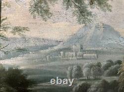 Very interesting painting XVIIIth century, Picturesque Scene 40 X 50 cm