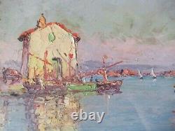 Vincent Managoles Martigues Oil 32x22cm. Beautiful Colors And Light