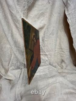 Vintage Christ Wooden Painting