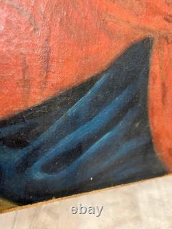 Vintage Christ Wooden Painting