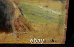 Werner Gilles (1894-1961) Oil on wood Signed Haystacks Germany XX