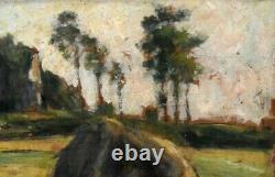 Werner Gilles (1894-1961) Oil on wood Signed Haystacks Germany XX