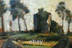 Werner Gilles (1894-1961) Oil on wood Signed Haystacks Germany XX