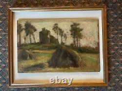 Werner Gilles (1894-1961) Oil on wood Signed Millstones Germany 20th century