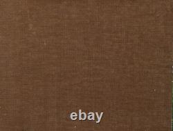 Winter Landscape with Snow and Fir Trees, Oil on Wood, Signed, with Frame