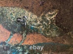 Wood Oil Painting Jacques Van Der Bussche Expressionism Bird Art