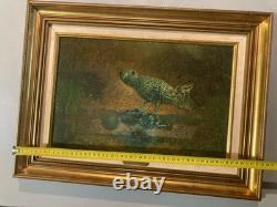 Wood Oil Painting Jacques Van Der Bussche Expressionism Bird Art