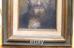 Wood painting signed by Walter Spitzer, Polish painter (1927/2021)