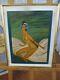 Wooden Panel Nude Reproduction Of Joséphine Baker By Jean Gabriel Domergue
