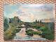 Yvonne Mareschal (1897-1987) Landscape By The Water, Oil On Wood, Signed