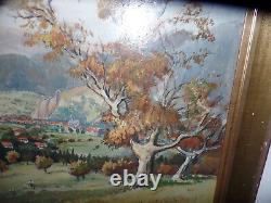 ZIEBOLD-bitschwiller les thann-84X68 oil on wood painting table