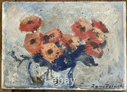 Zawadwinsky Czeslaw S Oil / Panel Still Bouquet Flower Painting Poland