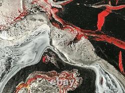 1900 MELYNA DALI PEINTURE ABSTRACTION FORME-LIBRE PSYCHEDELIQUE Jackson Pollock
