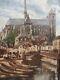 1924 Cathedrale D Amiens Huile Cadre 1924 Larose Levy A Identifier Tableau