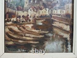 1924 Cathedrale D Amiens Huile Cadre 1924 Larose Levy A Identifier Tableau