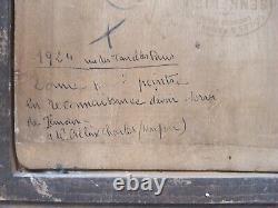 1924 Cathedrale D Amiens Huile Cadre 1924 Larose Levy A Identifier Tableau