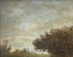 19th Cent. Barbizon School Original Oil Painting Landscape Framed, Signed