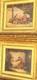 2 Tableaux Anciens Signé. Scène D'auberge Peinture Huile Sur Panneau De Bois