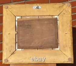 2 Tableaux anciens signé. Scène d'auberge Peinture huile sur panneau de bois