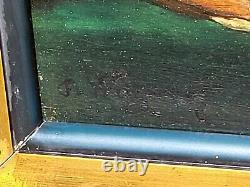 2 Tableaux signés T. WAGNER Livres et Fruits Peinture huile sur panneau de bois