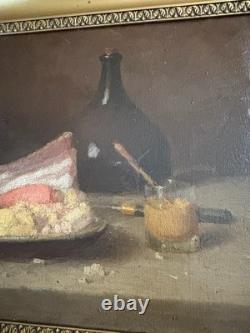 ARMAND ROBERT 1817 1890 NATURE MORTE AU LARD ET CHOUX PEINTRE D ARRAS né en 1862