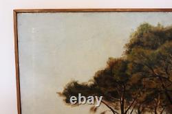 Abel Valabregue HST signé et daté 9 1923 Paysage de sous bois