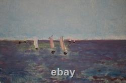 Alfred Émile Léopold Stevens 1823-1906. École Belge. Régate