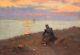 Alphonse Chigot, Paysage, Mer, Tableau, Peinture Impressionnisme, Militaire