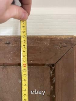 Ancien Huile Bois Panneau Encadré Mousquetaire Signé XIXème 19ème
