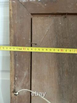 Ancien Huile Bois Panneau Encadré Mousquetaire Signé XIXème 19ème