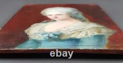 Ancien Tableau Femme de la Noblesse Peinture Huile Portrait Oil Painting Woman