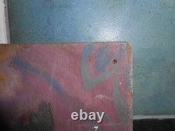 Ancien Tableau HSP Huile sur Bois Nature Morte Robert Barriot