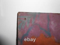 Ancien Tableau HSP Huile sur Bois Nature Morte Robert Barriot