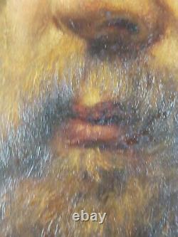 Ancien Tableau Portrait d'un Homme Peinture Antique Oil Painting Ölgemälde