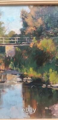 Ancienne Peinture À L Huile Sur Bois Impressionnisme/Art 20 Ème Siècle