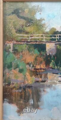 Ancienne Peinture À L Huile Sur Bois Impressionnisme/Art 20 Ème Siècle