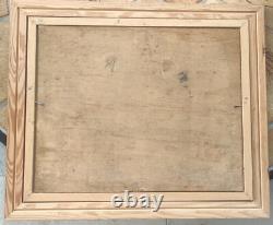 Ancienne Peinture À L Huile Sur Bois Impressionnisme/Art 20 Ème Siècle