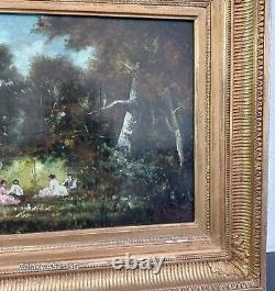 Ancienne Peinture Sur Bois