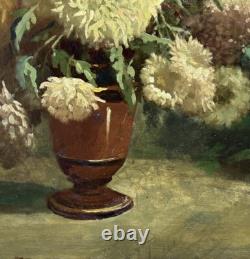 Antique Oil painting 1900's, Bouquet Floral Still Life, Framed, Hand Made