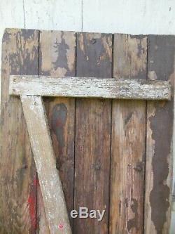 Art Brut Peinture Sur Porte Bois