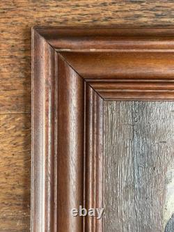 Artiste à identifier Huile sur panneau de bois Monogrammée La liseuse -XIX