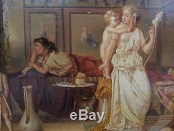 Auguste Coomans Pompei Peinture Belge 19e Huile Panneau Romantique Peinture