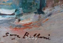 BELLONI Serge 1925 2005 Peintre de Paris Huile sur bois Présent Musées