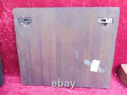 Beau, Ancien Tableau, Militaire, Caricature, Huile Sur Panneau En Bois