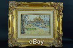 Beau tableau Impressionniste Paris Jardin du luxembourg 19e Dreyfus Lemaitre