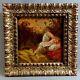 Belle Huile S/bois Ancienne, Faune Chatouillant Jeune Femme, Dlg De F. Boucher