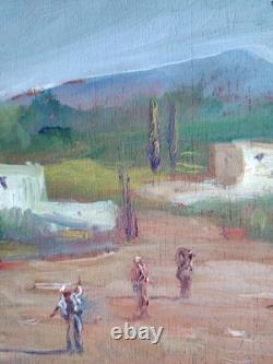 Belle Huile Sur Bois De Riccardo Capone École Italienne Naples Année 60