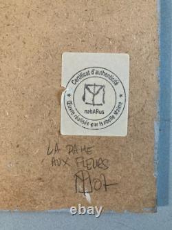 Belle Peinture Panneau Bois Art Brut Outsider Nabarus Isabelle Maitre Art Fleur