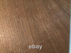 Belle peinture huile panneau bois 1950 paysage Village impressionniste Château