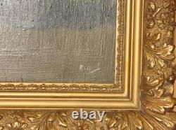 Bouquet De Fleurs, Peinture à l'Huile Sur Bois époque 20ème